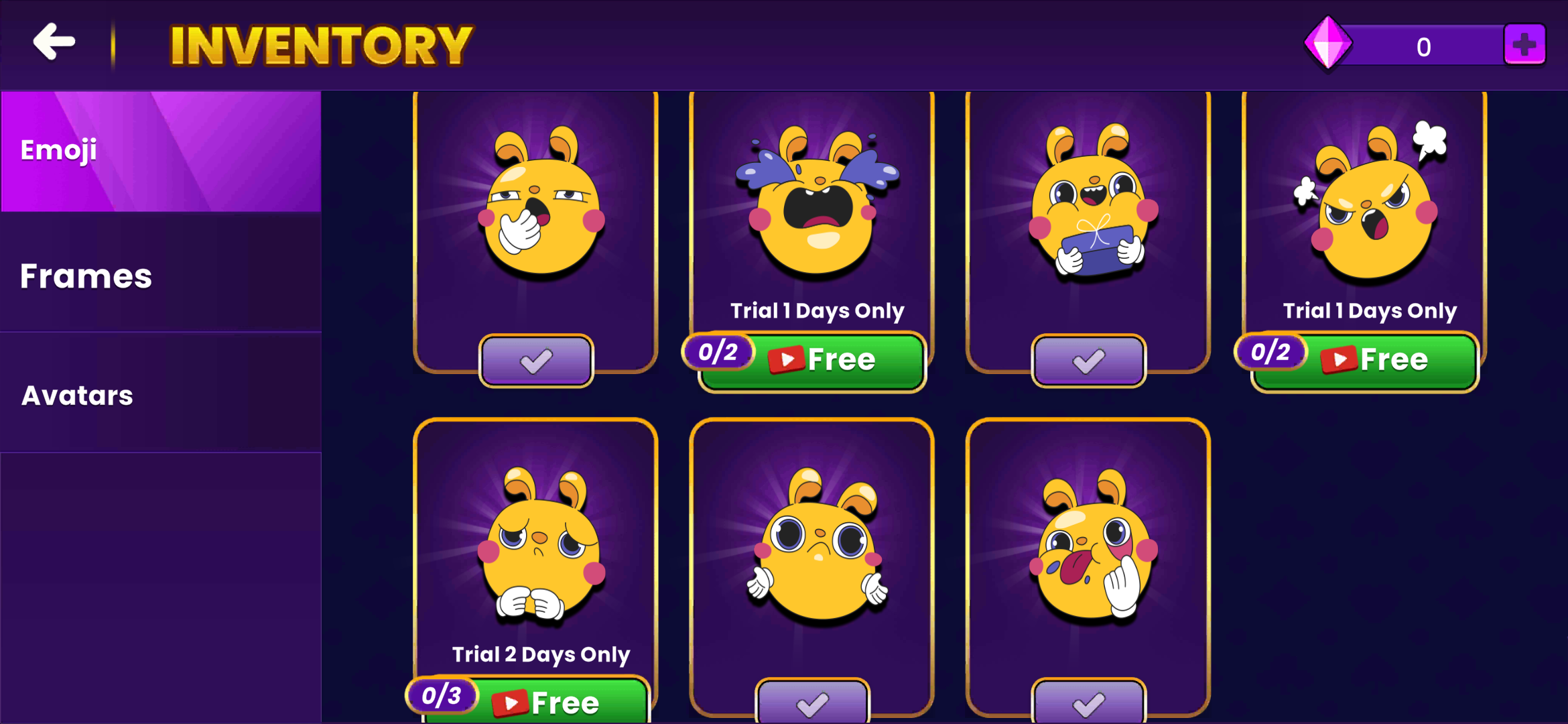 Teen Patti emoji inventory and social features
