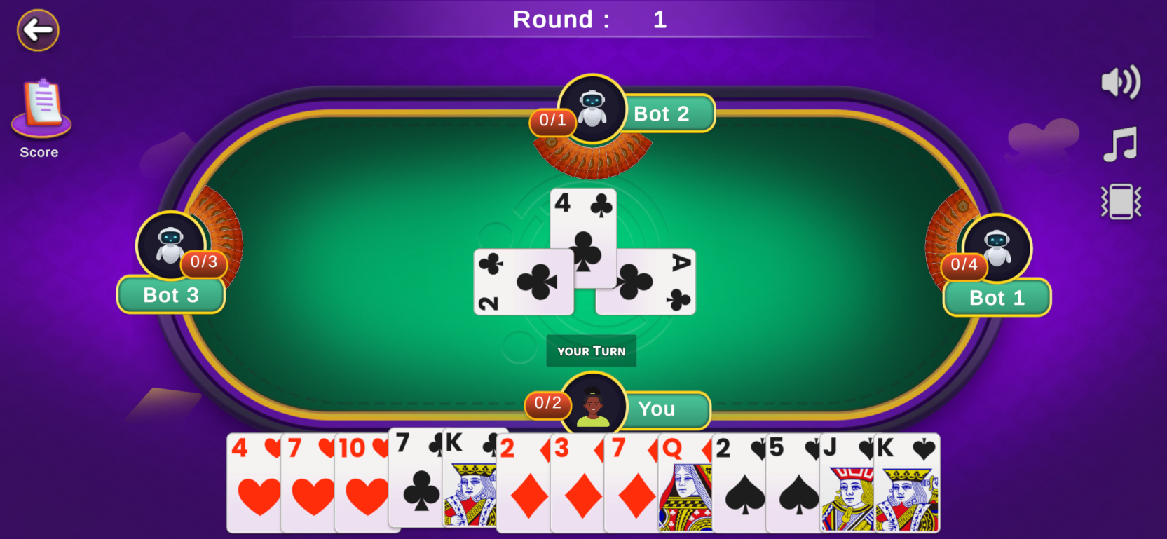 Callbreak Friends Gameplay